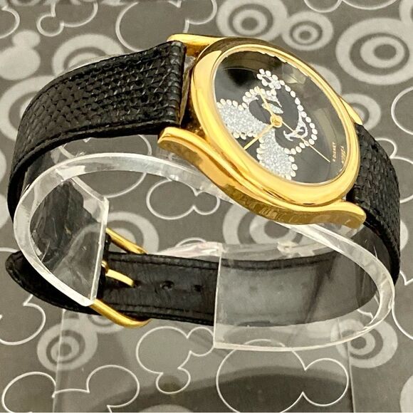 Vintage Disney x Pedre Rhinestone Mickey Mouse Watch Swiss Parts Movememt - Picture 7 of 16